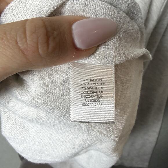 Christopher & Banks Sweater Ivory Pullover Ribbed Side Lace Detail Women’s L - Picture 7 of 12